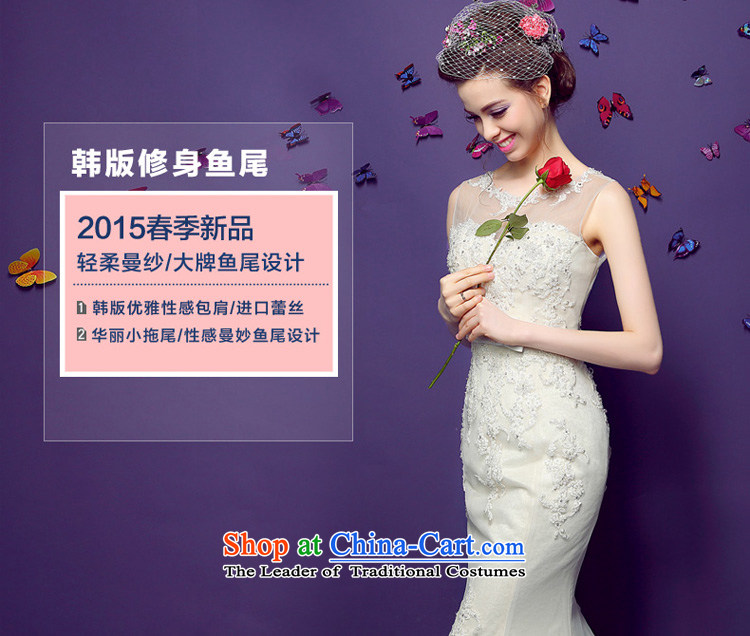 The pre-sale of the five-day honeymoon bride spring 2015 new products female foutune crowsfoot lace sexy fluoroscopy tail wedding White M pictures, prices, brand platters! The elections are supplied in the national character of distribution, so action, buy now enjoy more preferential! As soon as possible.