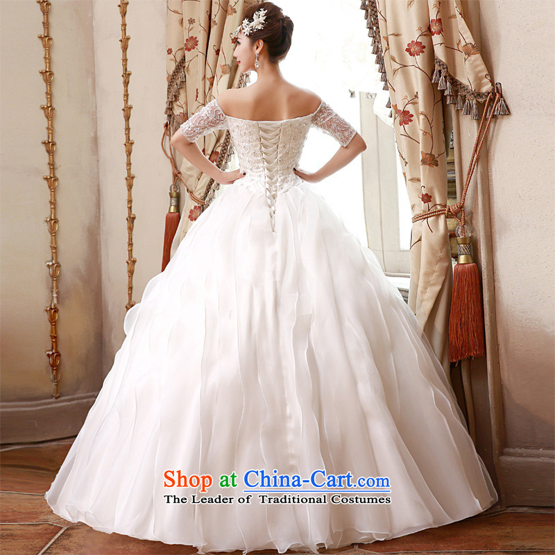  The spring of 2015, the new bride honeymoon products on the field and sexy shoulder V-neck and chest video thin waves to align the Diamond Wedding White M honeymoon bride shopping on the Internet has been pressed.