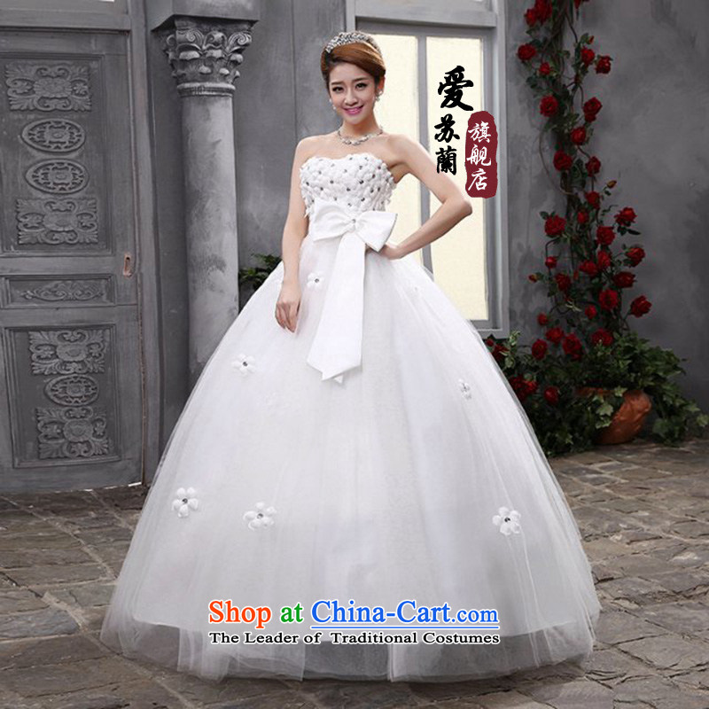 Pregnant women wedding new anointed chest 2015 Korean brides wedding dresses Top Loin of pregnant women with white wedding , L, Love Su-lan , , , shopping on the Internet