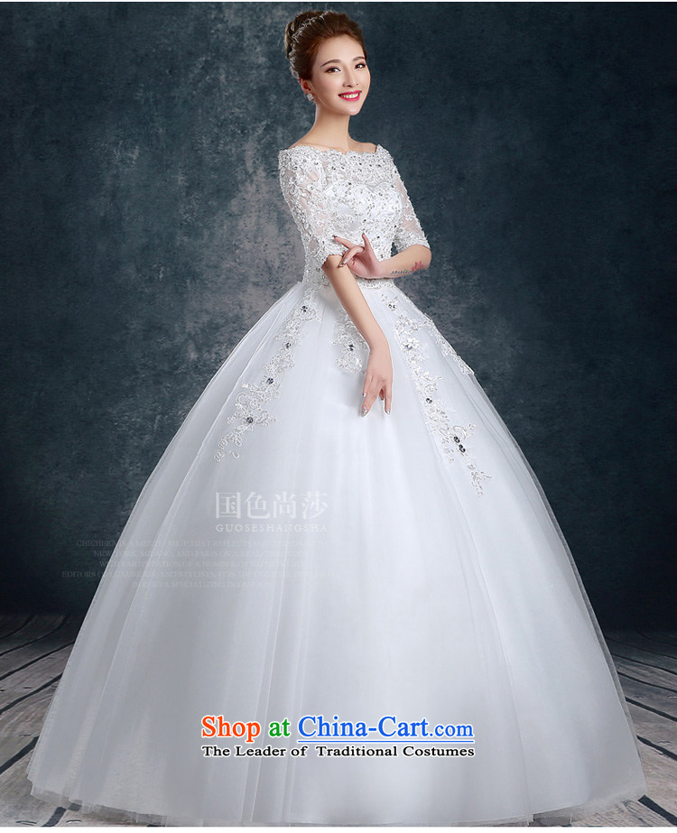2015 new stylish shoulder the word wedding autumn and winter won with minimalist in cuff large Sau San bride wedding dresses white L picture, prices, brand platters! The elections are supplied in the national character of distribution, so action, buy now enjoy more preferential! As soon as possible.