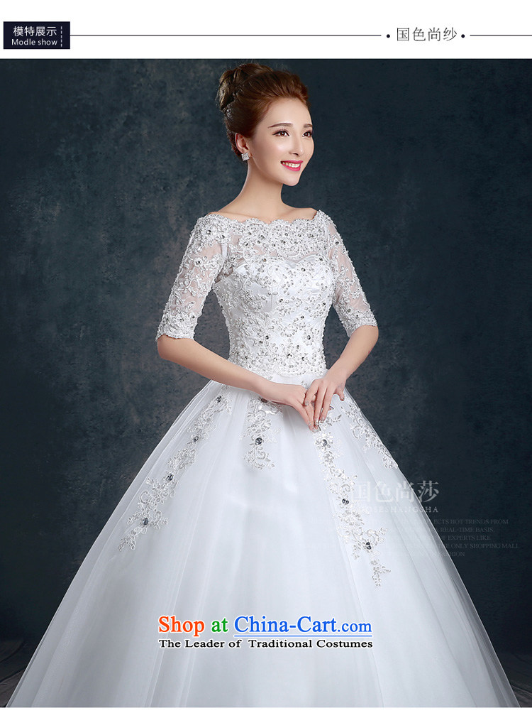2015 new stylish shoulder the word wedding autumn and winter won with minimalist in cuff large Sau San bride wedding dresses white L picture, prices, brand platters! The elections are supplied in the national character of distribution, so action, buy now enjoy more preferential! As soon as possible.
