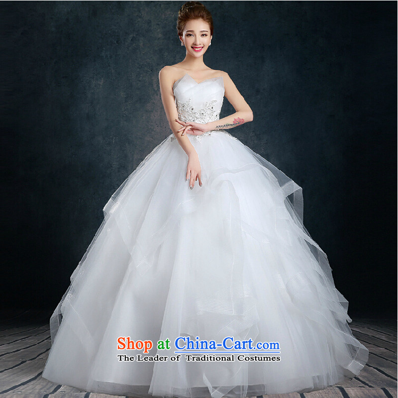 The color is sa 2015 new rules do not wipe chest Summer Wedding Fashion waves petticoats bridal wedding dresses and chest straps diamond jewelry wedding dress White Wall)  , L, countries must also color is sa , , , shopping on the Internet