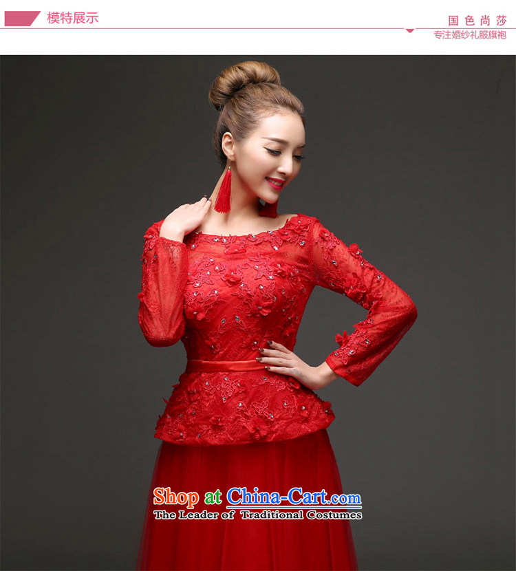 2015 winter)-bride bows services fall and winter new banquet evening dresses long-sleeved Sau San long wedding dress RED M picture, prices, brand platters! The elections are supplied in the national character of distribution, so action, buy now enjoy more preferential! As soon as possible.