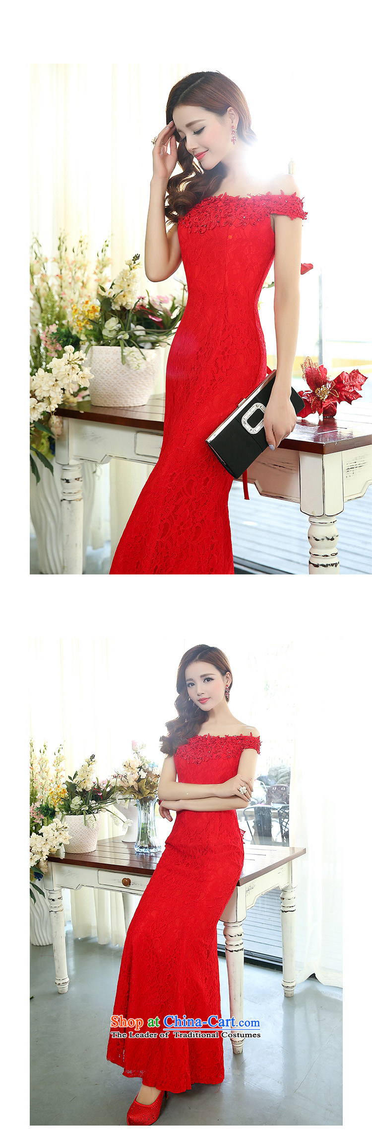 Dream wedding dresses to new Word 2015 Spring stylish shoulder tail crowsfoot bride shoulders Korean-style wedding red spring and autumn edition S picture, prices, brand platters! The elections are supplied in the national character of distribution, so action, buy now enjoy more preferential! As soon as possible.