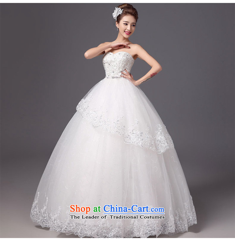 The autumn and winter bride anointed chest Wedding 2015 new Korean style white to align the princess Sau San video thin wedding dresses white L picture, prices, brand platters! The elections are supplied in the national character of distribution, so action, buy now enjoy more preferential! As soon as possible.