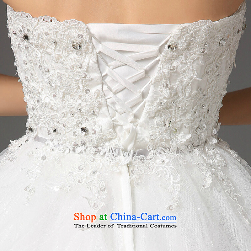 The autumn and winter bride anointed chest Wedding 2015 new Korean style white to align the princess Sau San video thin white wedding dresses , L, of the color is sa , , , shopping on the Internet
