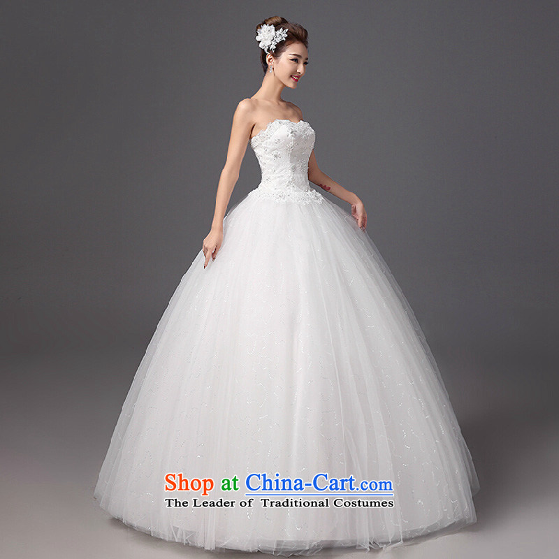The autumn and winter wedding dresses 2015 NEW GRAPHICS thin align Sau San with chest strap white Princess Bride wedding diamond white color is Mona Lisa XXL, country , , , shopping on the Internet