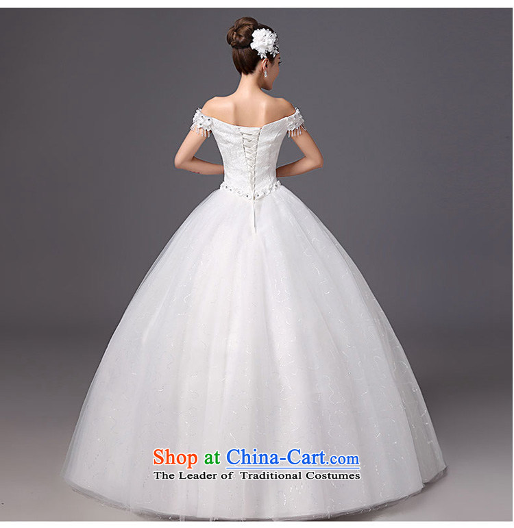 The bride wedding dresses 2015 new autumn and winter trendy first field to align the shoulder Korean video thin large tie bride wedding White M pictures, prices, brand platters! The elections are supplied in the national character of distribution, so action, buy now enjoy more preferential! As soon as possible.