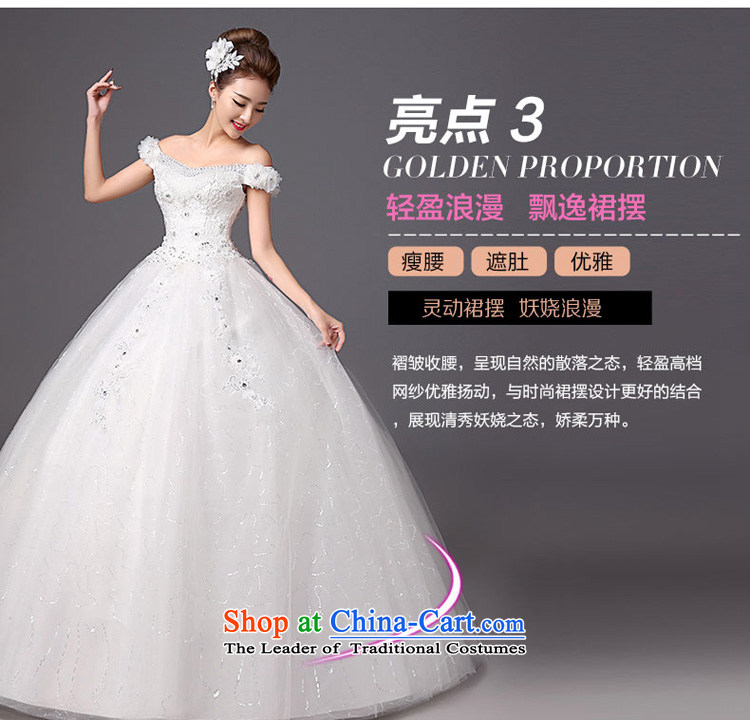 The color is Windsor bride wedding dresses autumn and winter 2015 new stylish Korean version of the word to align graphics thin shoulder larger wedding pictures, price XL white, brand platters! The elections are supplied in the national character of distribution, so action, buy now enjoy more preferential! As soon as possible.