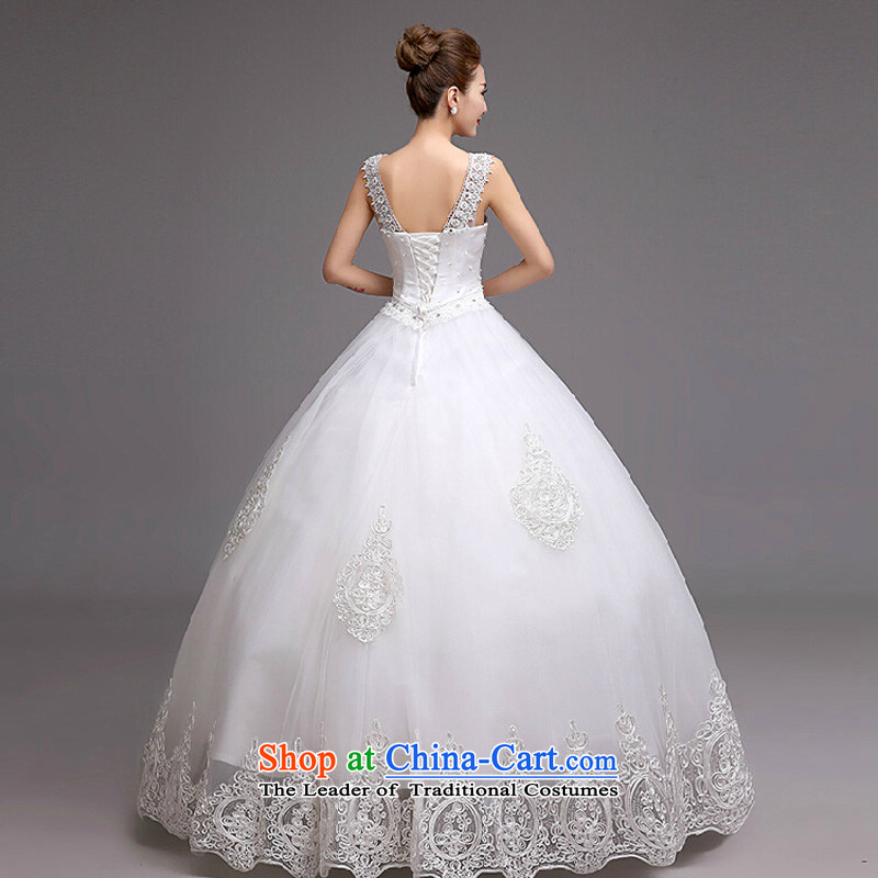 Video thin wedding dresses 2015 new autumn and winter and stylish chest Korean brides white wedding romantic retro marriage yarn , countries are color white sa shopping on the Internet has been pressed.