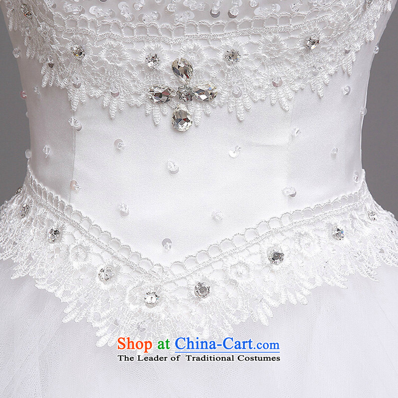 Video thin wedding dresses 2015 new autumn and winter and stylish chest Korean brides white wedding romantic retro marriage yarn , countries are color white sa shopping on the Internet has been pressed.