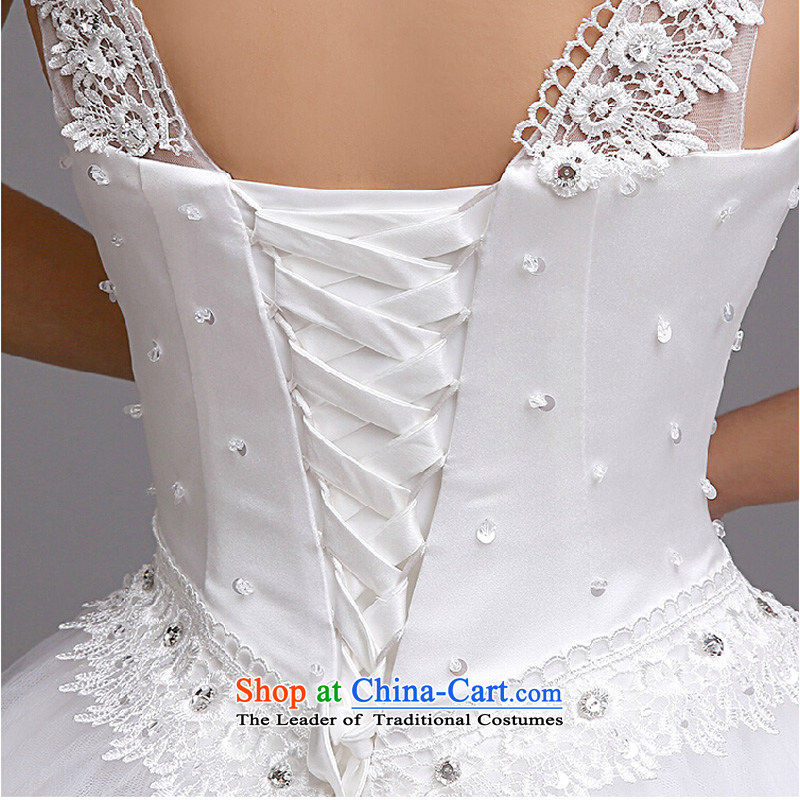 Video thin wedding dresses 2015 new autumn and winter and stylish chest Korean brides white wedding romantic retro marriage yarn , countries are color white sa shopping on the Internet has been pressed.