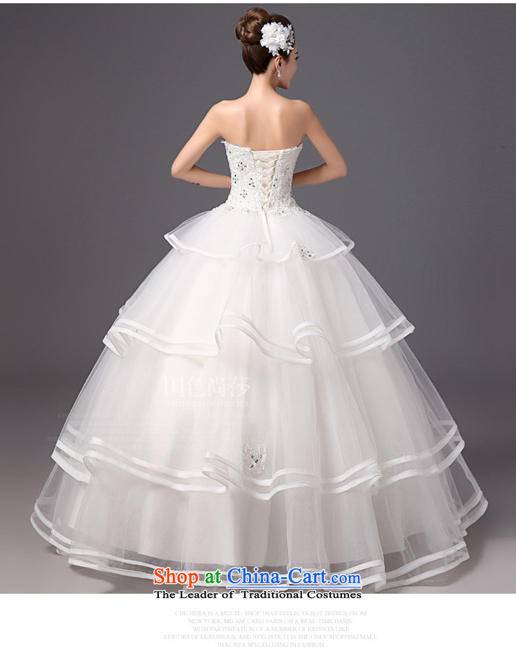 Korean Princess petticoats anointed chest Wedding 2015 new autumn and winter thin bride align graphics 