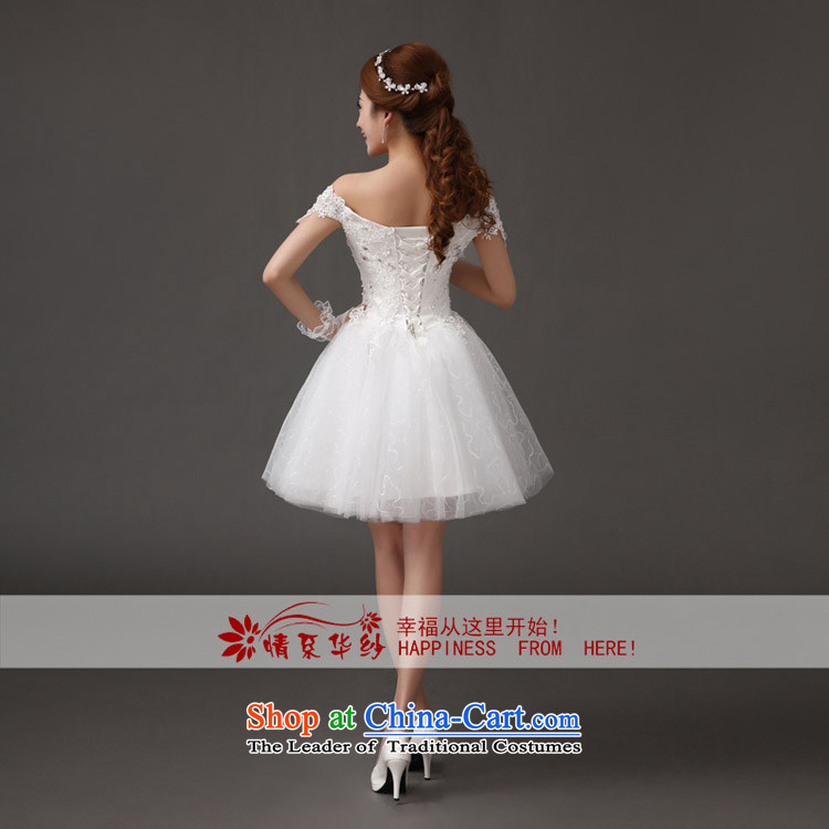 Qing Hua yarn elegant lace wedding dress bridesmaid bride wedding sweet princess wind graphics thin short, 2015 New white dresses made size does not accept return pictures, prices, brand platters! The elections are supplied in the national character of distribution, so action, buy now enjoy more preferential! As soon as possible.