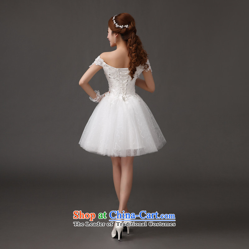 Qing Hua yarn elegant lace wedding dress bridesmaid bride wedding sweet princess wind graphics thin short, 2015 New white dresses made size does not accept the return of the Qing Hua yarn , , , shopping on the Internet