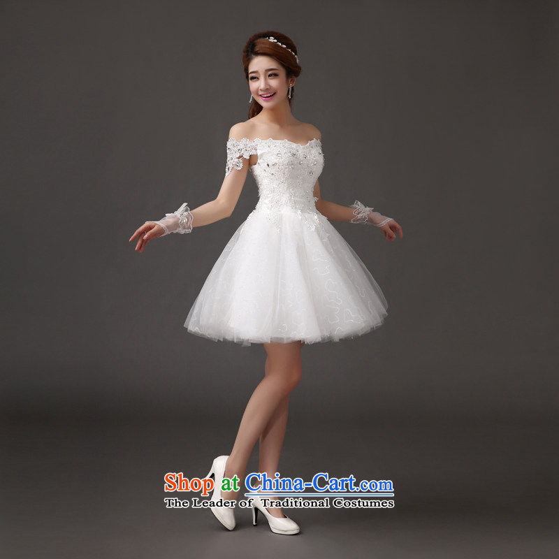 Qing Hua yarn elegant lace wedding dress bridesmaid bride wedding sweet princess wind graphics thin short, 2015 New white dresses made size does not accept the return of the Qing Hua yarn , , , shopping on the Internet