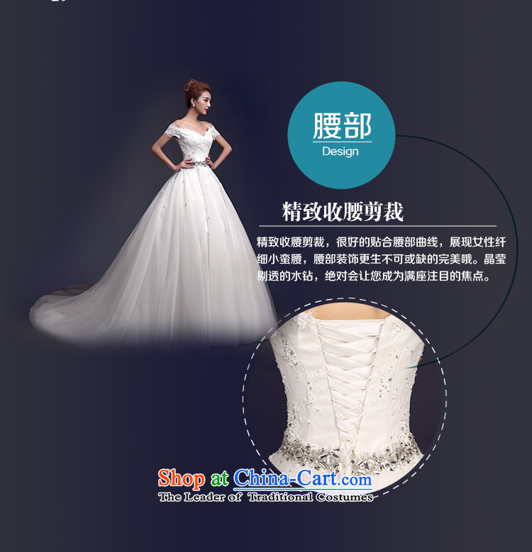 The first field shoulder wedding dresses smearing the new 2015 Korean fashion lace straps Sau San video thin diamond luxury huaqiu winter white streak of XL Photo, prices, brand platters! The elections are supplied in the national character of distribution, so action, buy now enjoy more preferential! As soon as possible.