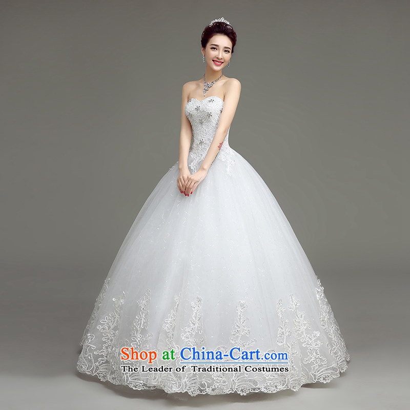 In accordance with the Netherlands varies with the video thin wedding dresses new spring and summer 2015 Korean brides White Diamond wiping the chest to align the Sau San wedding white shirt with M varies with the , , , shopping on the Internet