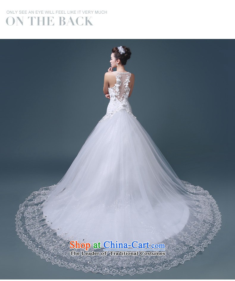 Noritsune bride 2015 tail wedding elegant parquet drill lace anointed chest marriage Sau San Video Thin Dark V-Neck wedding electoral double-side straps, mindful of the flower- white L picture, prices, brand platters! The elections are supplied in the national character of distribution, so action, buy now enjoy more preferential! As soon as possible.