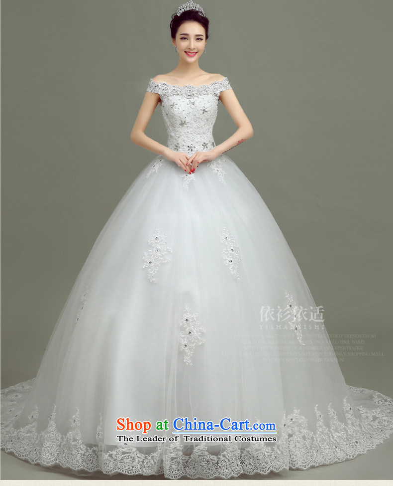 In accordance with the Netherlands varies with the wedding dress in spring and summer 2015 new word shoulder tail wedding Korean to align the minimalist larger custom bridal dresses White M wedding pictures, prices, brand platters! The elections are supplied in the national character of distribution, so action, buy now enjoy more preferential! As soon as possible.