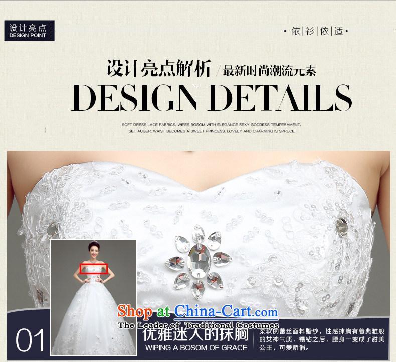 In accordance with the Netherlands varies with the wedding dress 2015 to align the new white wedding in spring and summer Korean wiping the chest straps for larger lace custom bride wedding dresses White XL Photo, prices, brand platters! The elections are supplied in the national character of distribution, so action, buy now enjoy more preferential! As soon as possible.