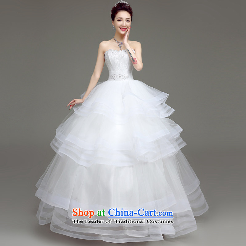 In accordance with the Netherlands varies with the wedding dress 2015 Spring_Summer new white strap to align the wedding fashion and chest won married women version thin white wedding S