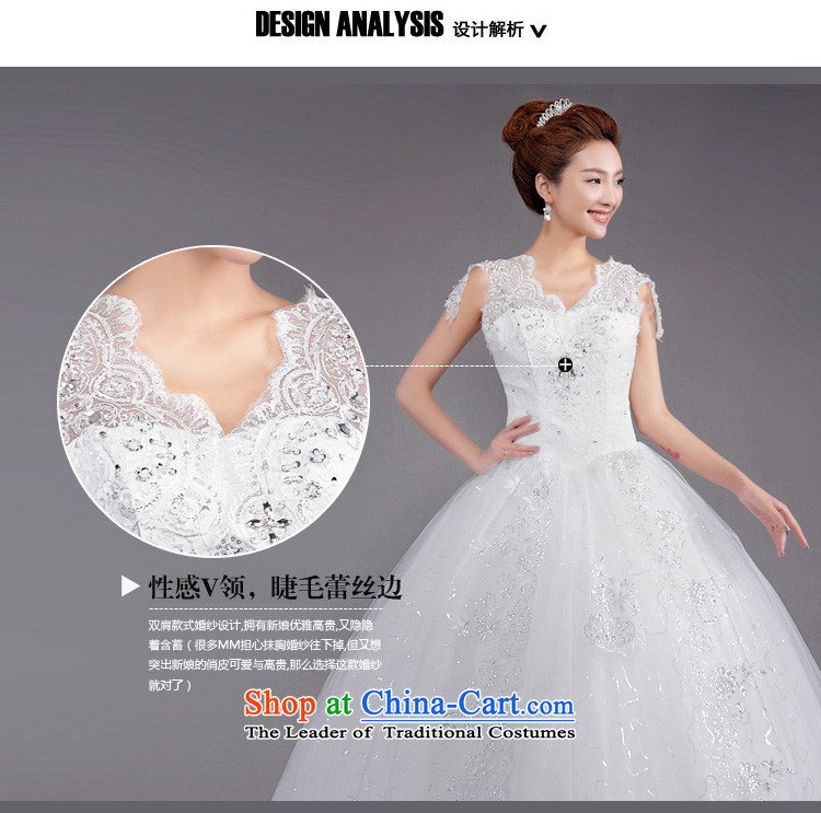 (Heung-lun's Health 2015 new Korean fashion shoulders to align the V-Neck bride Sau San video thin lace retro large white wedding white L picture, prices, brand platters! The elections are supplied in the national character of distribution, so action, buy now enjoy more preferential! As soon as possible.