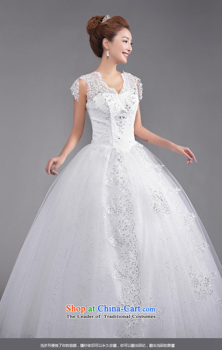 (Heung-lun's Health 2015 new Korean fashion shoulders to align the V-Neck bride Sau San video thin lace retro large white wedding white L picture, prices, brand platters! The elections are supplied in the national character of distribution, so action, buy now enjoy more preferential! As soon as possible.
