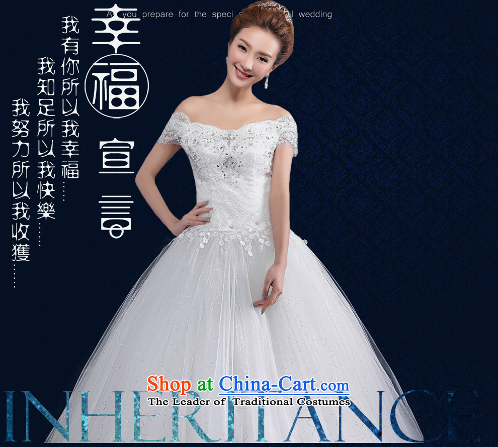 (Heung-lun's Health 2015 Spring/Summer new stylish Princess Bride a shoulder straps align field to wedding dresses retro thin White XXL Sau San video picture, prices, brand platters! The elections are supplied in the national character of distribution, so action, buy now enjoy more preferential! As soon as possible.