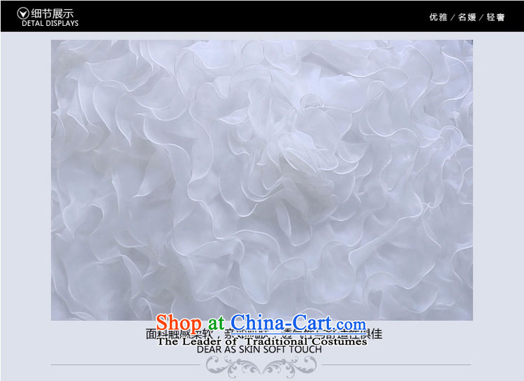 With a Chinese wedding dress 2015 Korean modern long tail wipe-video thin princess chest bon bon skirt bride wedding dress skirt yarn crowsfoot over a long period of White XXL picture, prices, brand platters! The elections are supplied in the national character of distribution, so action, buy now enjoy more preferential! As soon as possible.