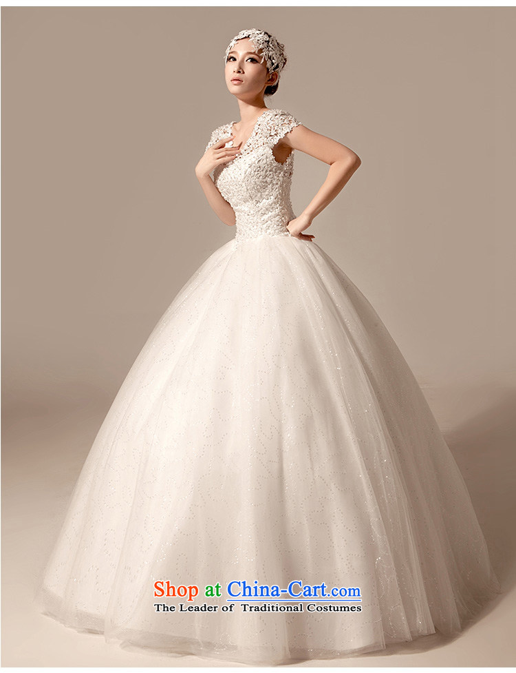 The bride wedding dresses Korean Summer 2015 new stylish package to align the shoulder retro hunsha V-Neck Strap large white L picture, prices, brand platters! The elections are supplied in the national character of distribution, so action, buy now enjoy more preferential! As soon as possible.