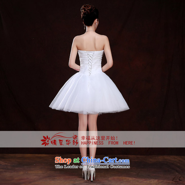 Qing Hua yarn, short wedding dress bon bon bridesmaid dresses and Chest Flower 2015 Spring marriages Korean small white dress white made size does not accept return pictures, prices, brand platters! The elections are supplied in the national character of distribution, so action, buy now enjoy more preferential! As soon as possible.
