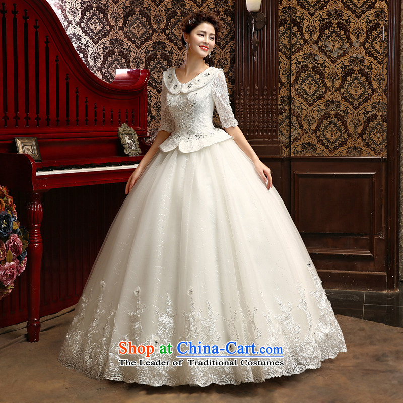 Su Xiang edge in the new 2015 cuff thin lace stylish graphics marriage wedding dresses dolls collar bon bon skirt gets married yi field shoulder wedding White XL, Su Xiang edge , , , shopping on the Internet