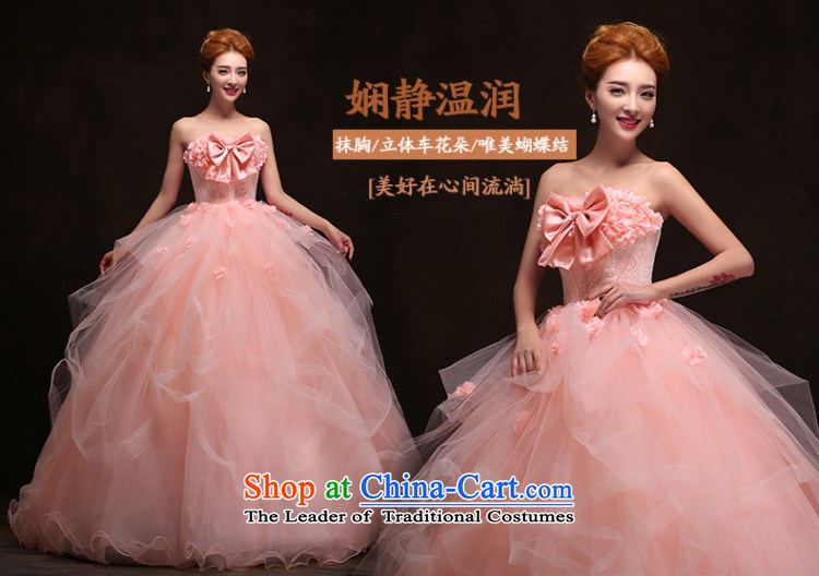 The Korean version of the spring 2015 wedding dresses new fat mm minimalist marriages pink larger anointed Korean summer chest pink XL package returning picture, prices, brand platters! The elections are supplied in the national character of distribution, so action, buy now enjoy more preferential! As soon as possible.