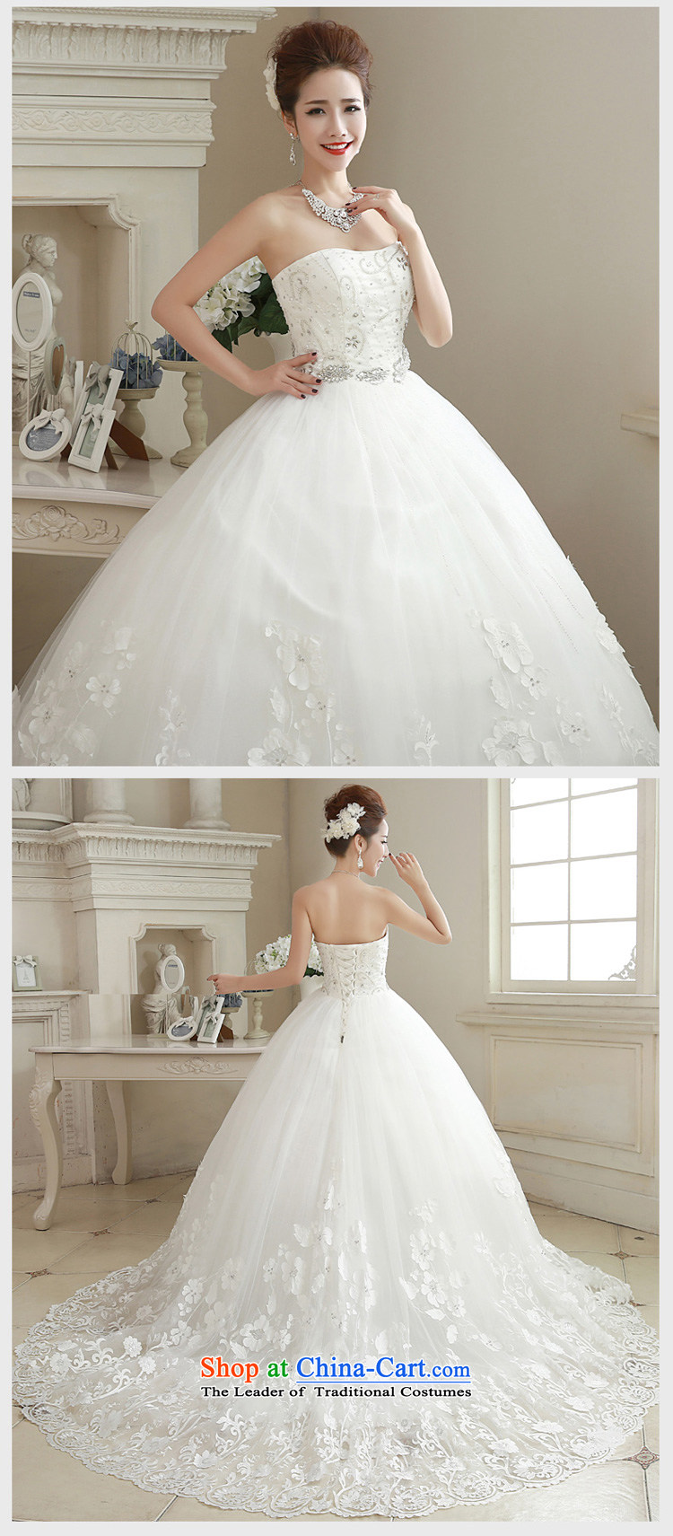   The spring of 2015, the bride honeymoon new minimalist wiping the chest female diamond lace tail wedding dresses white S picture, prices, brand platters! The elections are supplied in the national character of distribution, so action, buy now enjoy more preferential! As soon as possible.