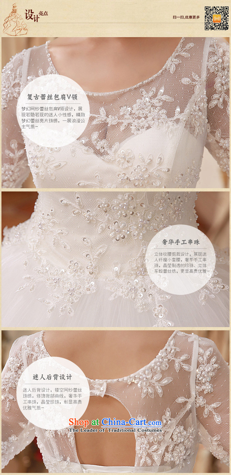  The spring of 2015, the female bride honeymoon Korean Foutune of Sau San long-sleeved lace bon bon princess wedding White M pictures, prices, brand platters! The elections are supplied in the national character of distribution, so action, buy now enjoy more preferential! As soon as possible.