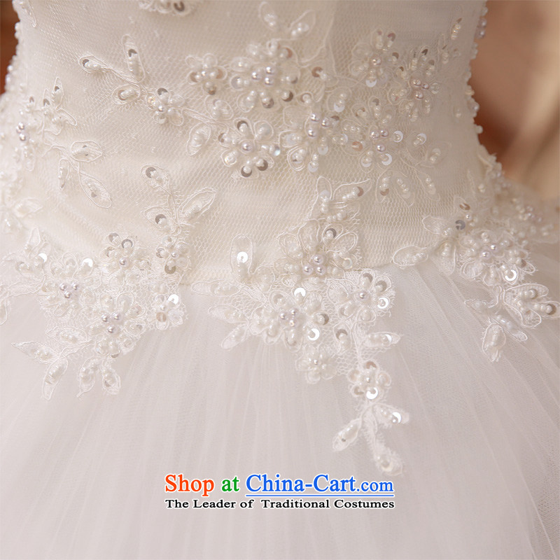  The spring of 2015, the female bride honeymoon Korean Foutune of Sau San long-sleeved lace bon bon princess wedding White M honeymoon bride shopping on the Internet has been pressed.