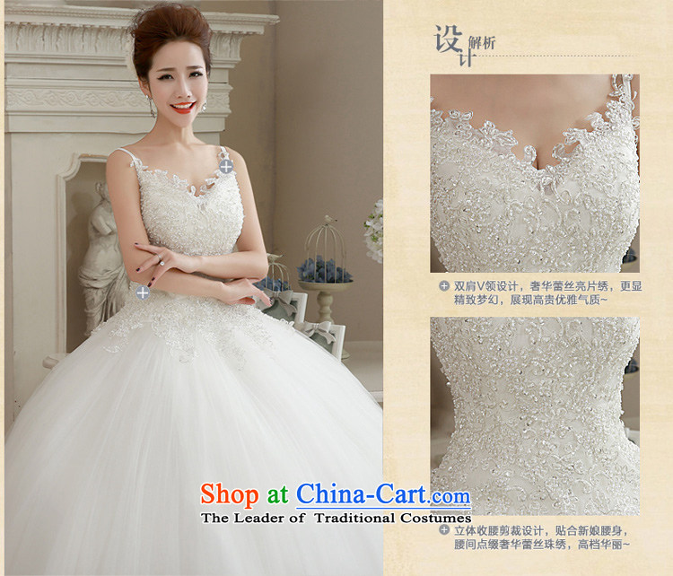  The spring of 2015, the bride honeymoon female Korean new products Pearl wedding shoulders and sexy video thin wedding White M pictures, prices, brand platters! The elections are supplied in the national character of distribution, so action, buy now enjoy more preferential! As soon as possible.