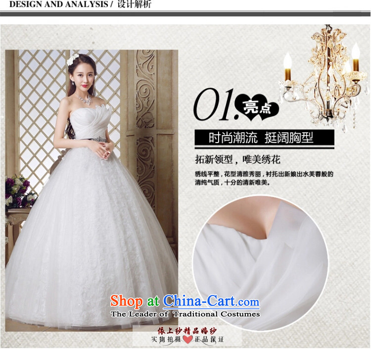 Yong-yeon and 2015 Spring/Summer new marriages wedding dresses high-end Luxury depilation chest to bind a graphics Korean thin bon bon skirt White M picture, prices, brand platters! The elections are supplied in the national character of distribution, so action, buy now enjoy more preferential! As soon as possible.