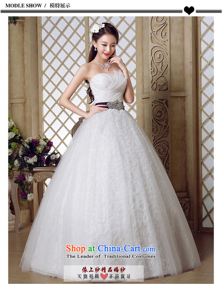 Yong-yeon and 2015 Spring/Summer new marriages wedding dresses high-end Luxury depilation chest to bind a graphics Korean thin bon bon skirt White M picture, prices, brand platters! The elections are supplied in the national character of distribution, so action, buy now enjoy more preferential! As soon as possible.