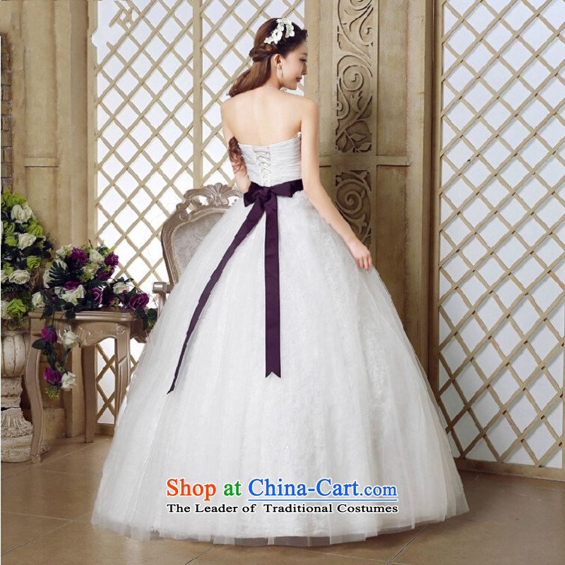 Yong-yeon and 2015 Spring/Summer new marriages wedding dresses high-end Luxury depilation chest to bind a graphics Korean thin bon bon skirt White M, Yong-yeon and shopping on the Internet has been pressed.
