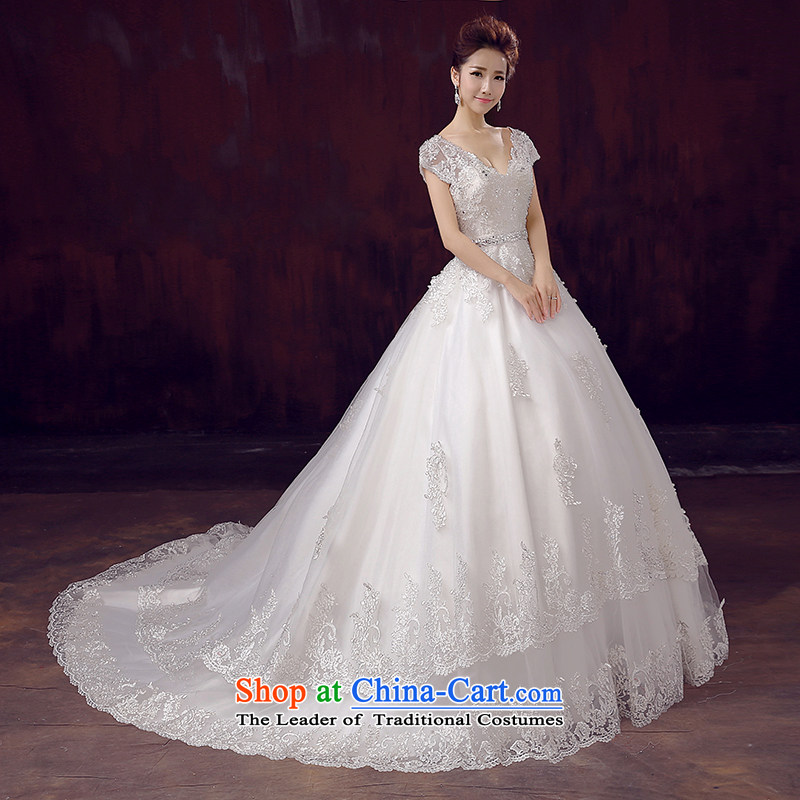 Wedding dress 2015 new word summer shoulder tail package shoulder straps align graphics thin to V-Neck wedding code wedding winter tail) S, dumping of wedding dress shopping on the Internet has been pressed.