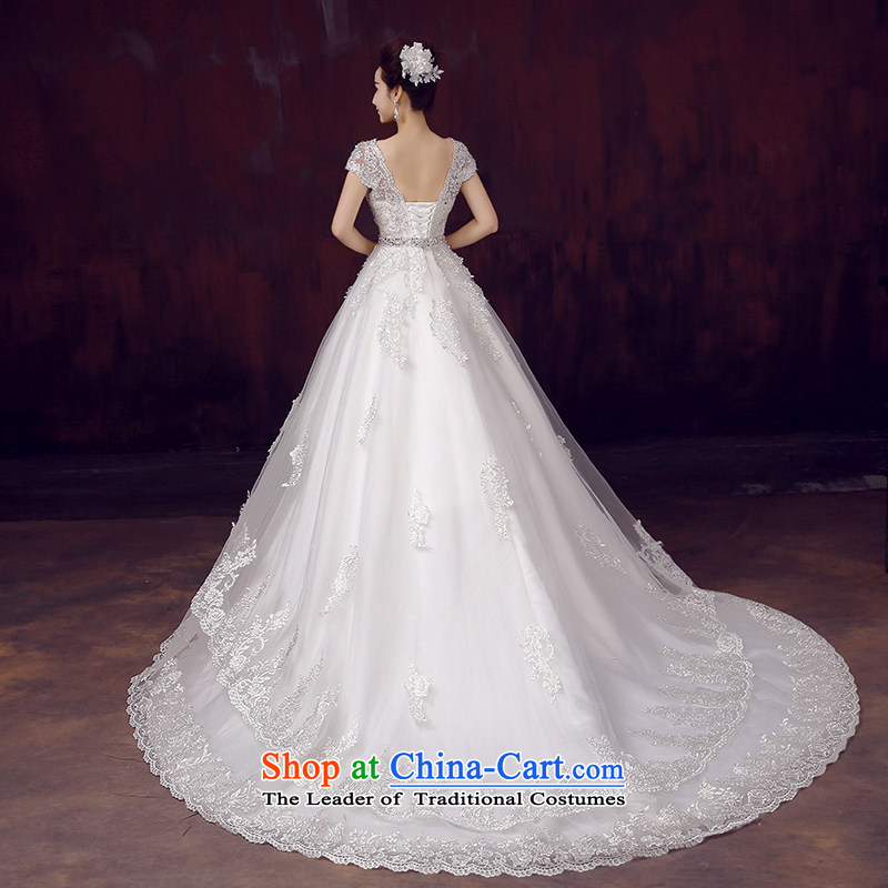 Wedding dress 2015 new word summer shoulder tail package shoulder straps align graphics thin to V-Neck wedding code wedding winter tail) S, dumping of wedding dress shopping on the Internet has been pressed.
