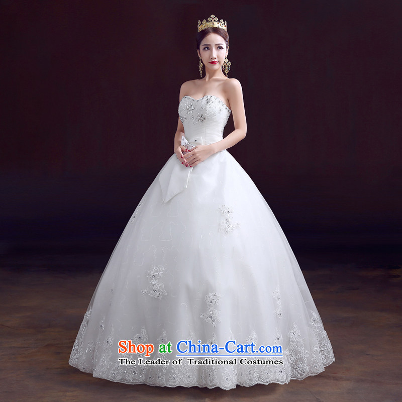 The dumping of the wedding dress wedding dresses new 2015 spring wiping the chest is aligned to bind with drill video thin Foutune of wedding white S, dumping of wedding dress shopping on the Internet has been pressed.