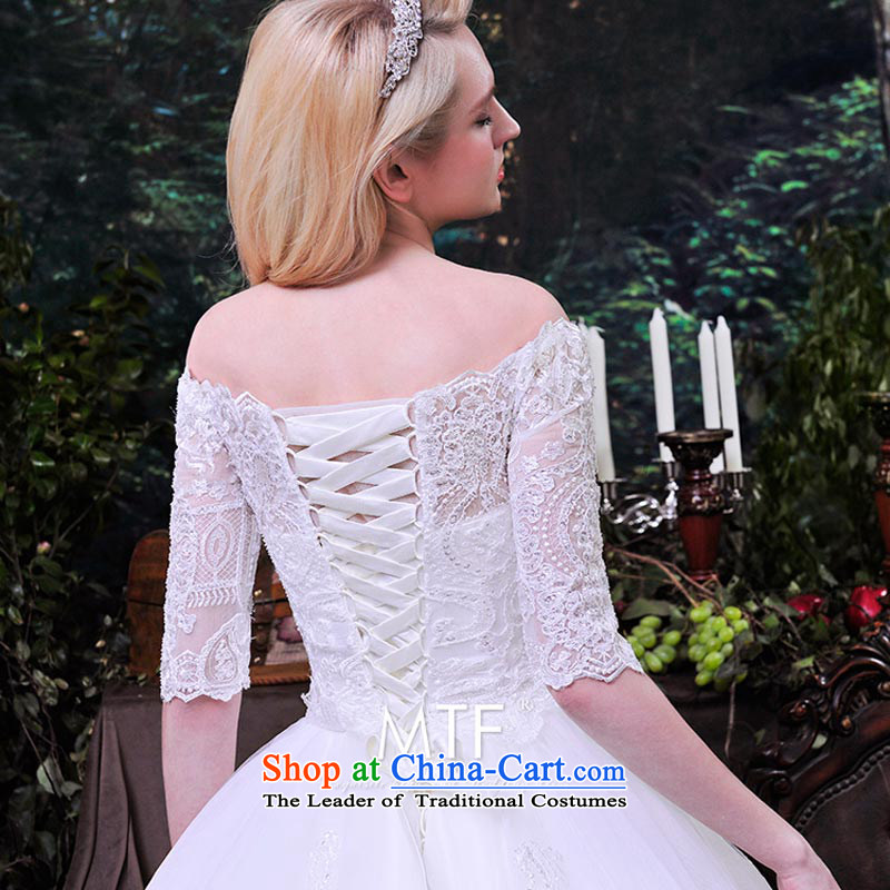 Full Chamber Fong wedding dresses new spring 2015 word marriages long-sleeved shoulder wedding tail lace S669 slotted shoulder tail 173-M, 150CM full Chamber Fong shopping on the Internet has been pressed.