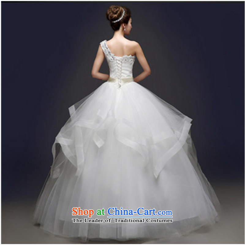 The spring and summer of 2015 new stylish Korean shoulder to align the large number of Sau San white marriages wedding dresses video thin shoulders) l,adfenna,,, shopping on the Internet