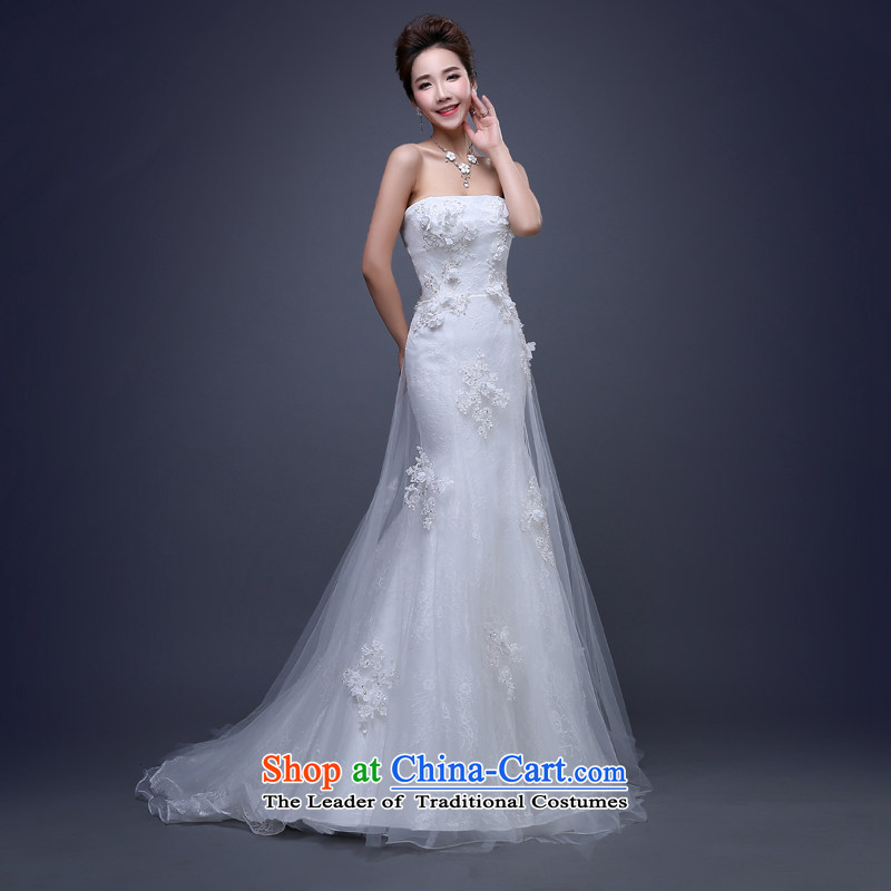Jie mija wedding dresses 2015 Spring New Asian layout to customize your shoulders dual video thin word bride shoulder wedding White M Cheng Kejie mia , , , shopping on the Internet
