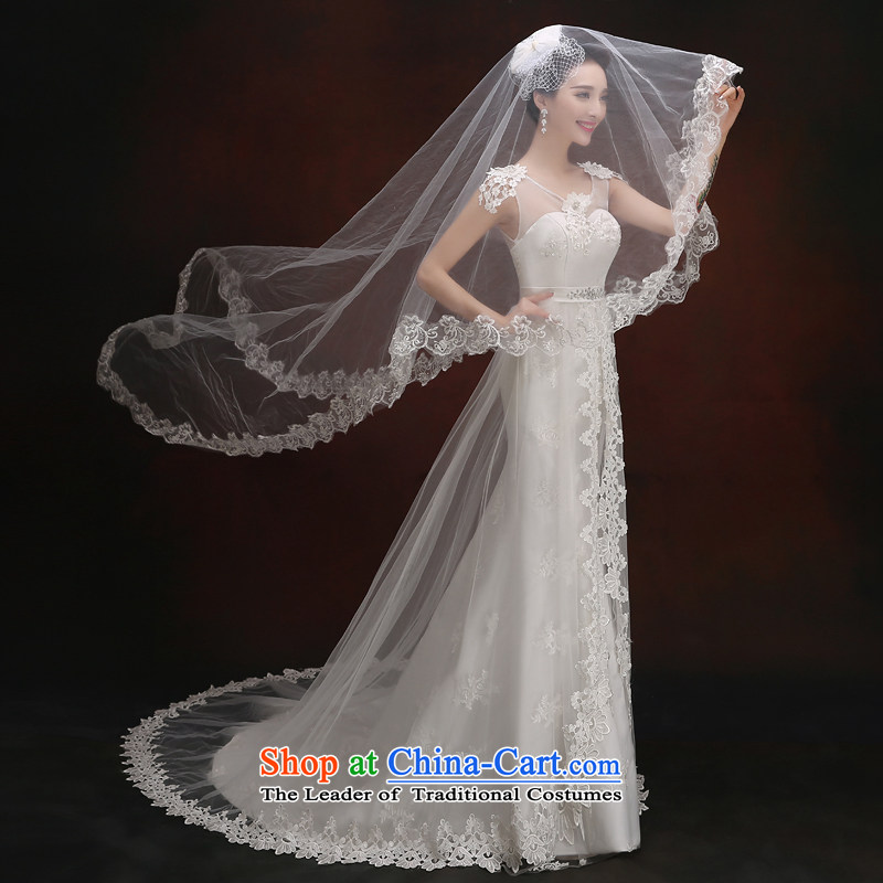 Wedding dress white wedding dresses crowsfoot autumn 2015 new Korean word shoulder anointed chest lace diamond Sau San tail wedding white S, hundreds of Ming products , , , shopping on the Internet
