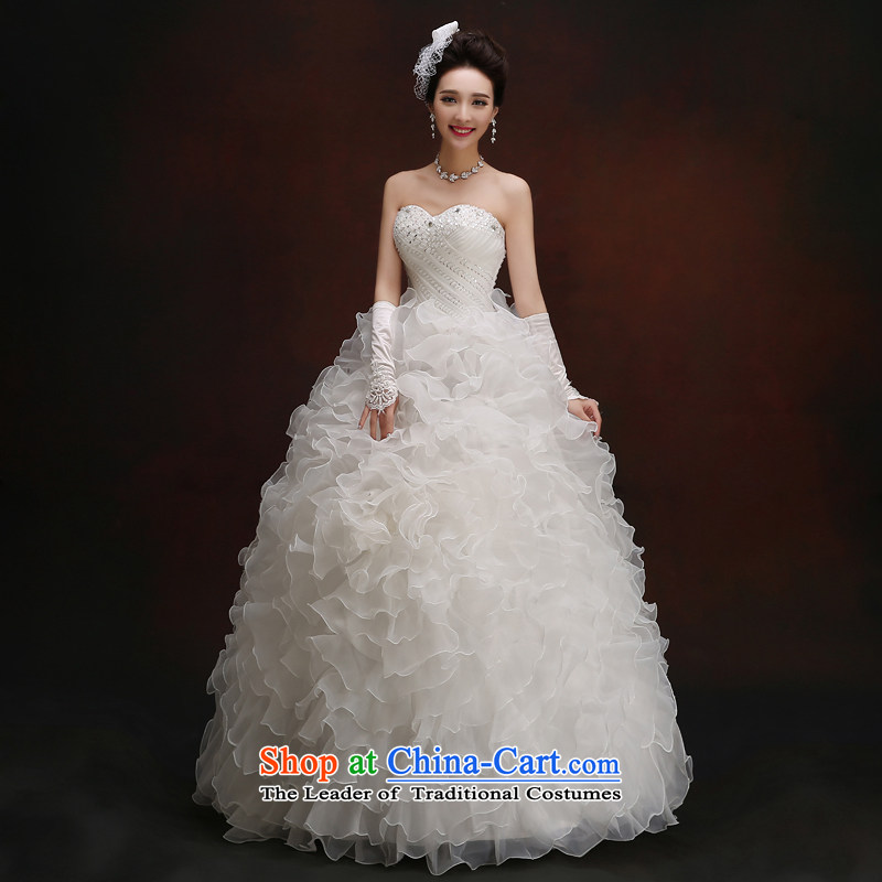 Wedding dresses in the autumn 2015 new bride diamond wiping the chest straps to align the Sau San Wedding Korean large stylish white M, hundreds of Ming products , , , shopping on the Internet