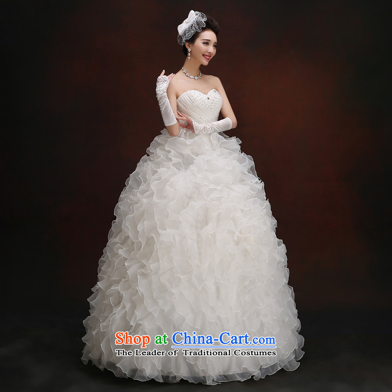 Wedding dresses in the autumn 2015 new bride diamond wiping the chest straps to align the Sau San Wedding Korean large stylish white M, hundreds of Ming products , , , shopping on the Internet